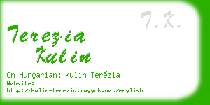 terezia kulin business card